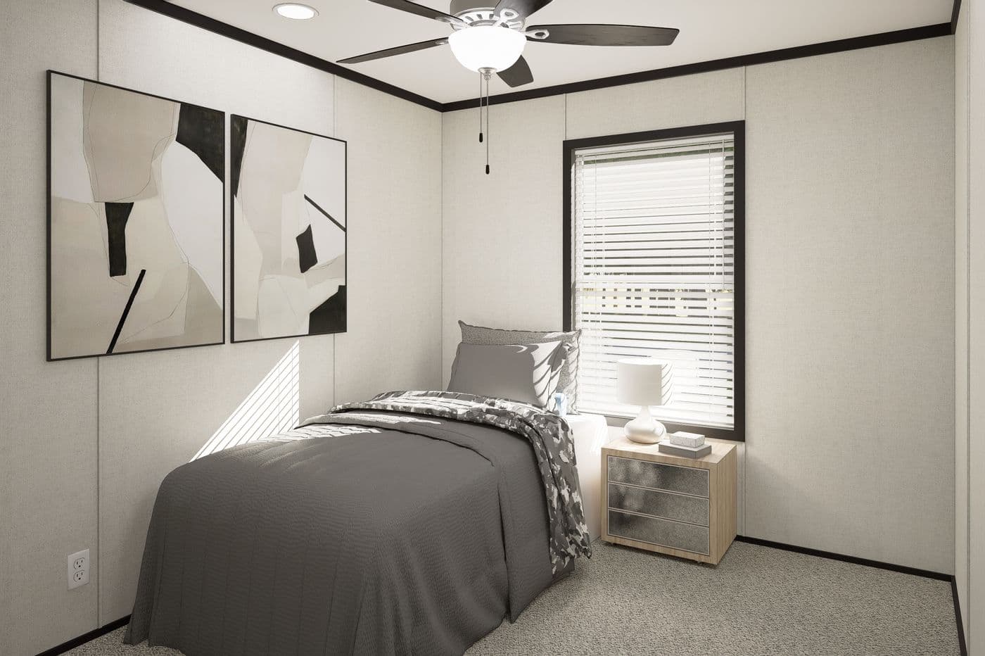 The PLATINUM ANNIVERSARY Exterior. This Manufactured Mobile Home features 3 bedrooms and 2 baths.