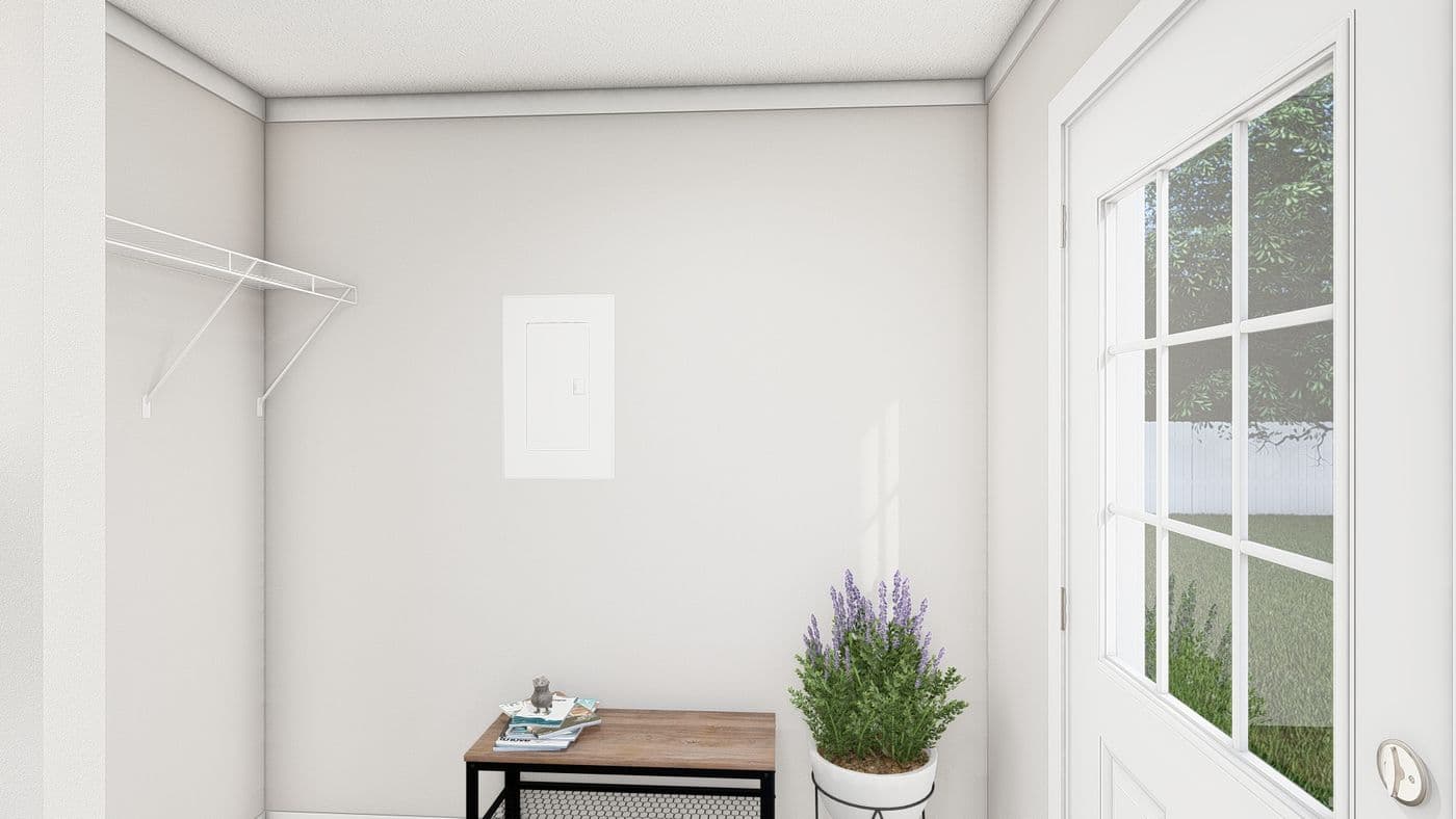 The SWEET CAROLINE Foyer. This Manufactured Mobile Home features 3 bedrooms and 2 baths.