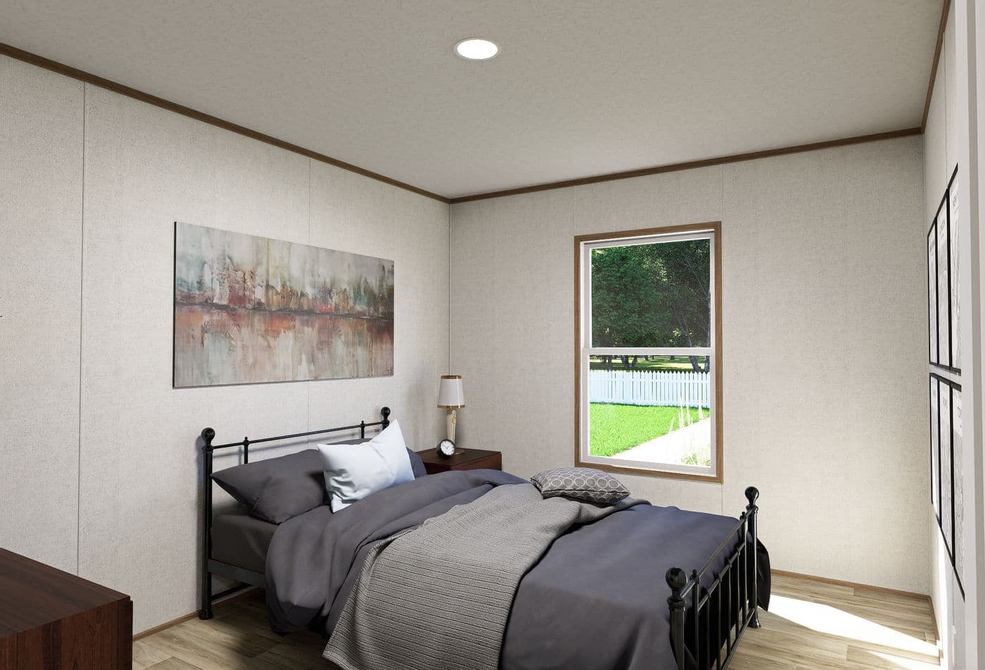 The ELEMENT Guest Bedroom. This Manufactured Mobile Home features 3 bedrooms and 2 baths.