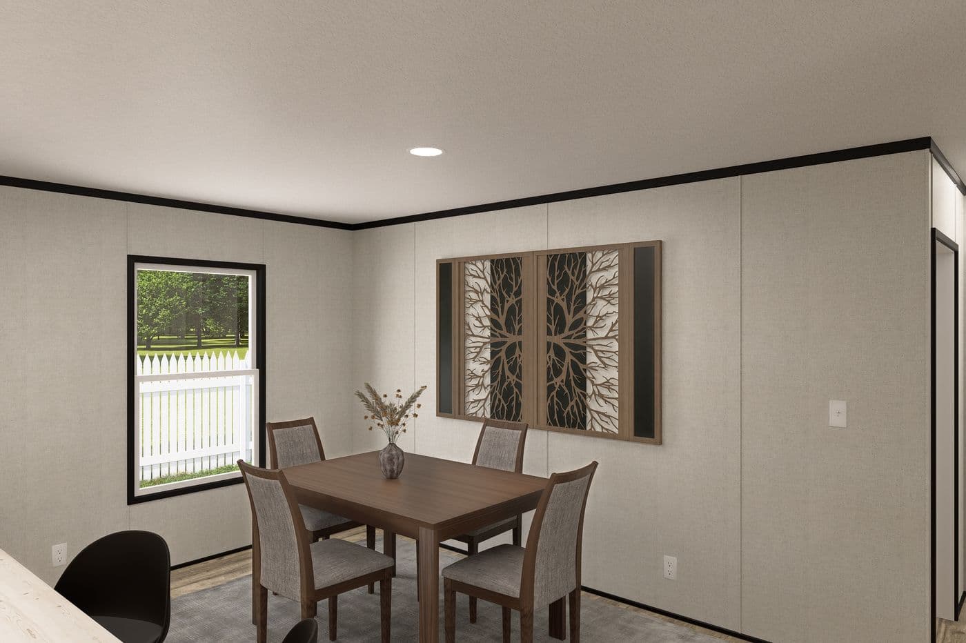 The THE MOUNTAINEER 48 Dining Area. This Manufactured Mobile Home features 3 bedrooms and 2 baths.