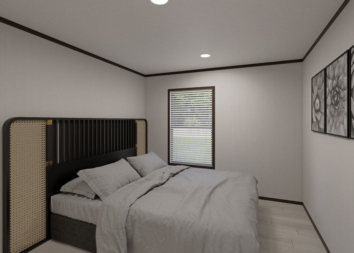 The SAPPHIRE Bedroom. This Manufactured Mobile Home features 4 bedrooms and 2 baths.