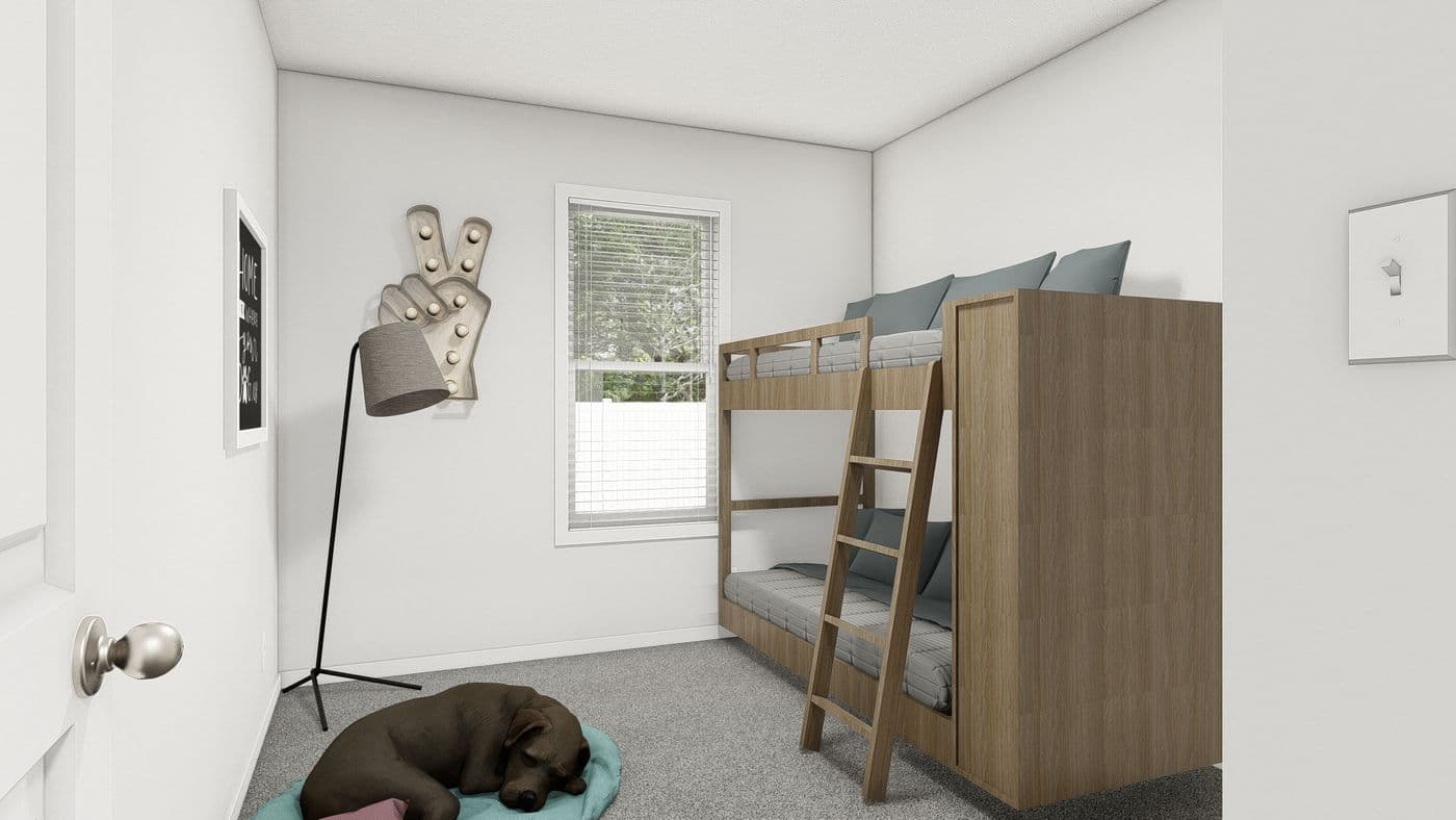 The DRM486F 48' DREAM Bedroom. This Manufactured Mobile Home features 4 bedrooms and 2 baths.