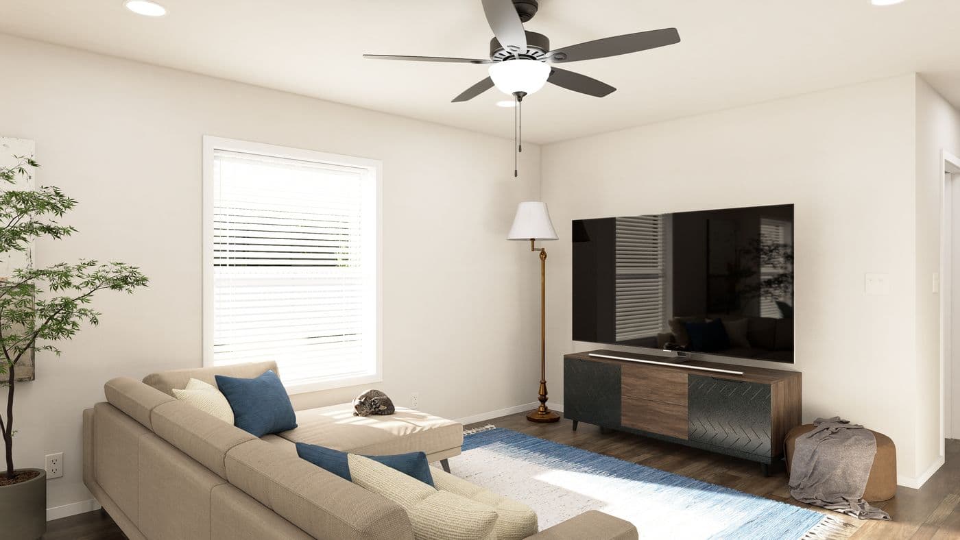 The DRM682F 68' DREAM Family Room. This Manufactured Mobile Home features 4 bedrooms and 2 baths.