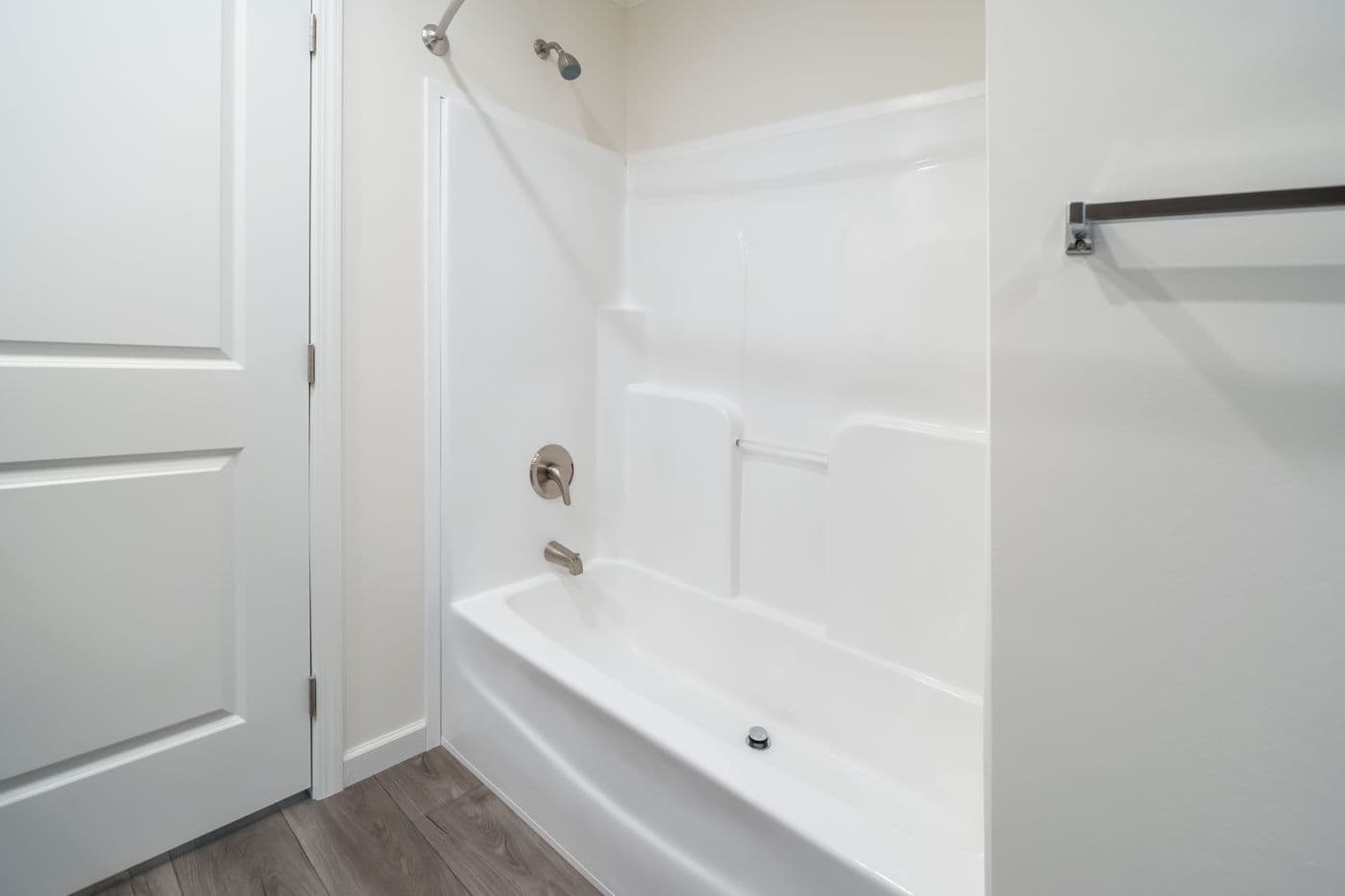 The 4200 "SOUTHPORT" 58'4X16 Primary Bathroom. This Manufactured Mobile Home features 2 bedrooms and 2 baths.