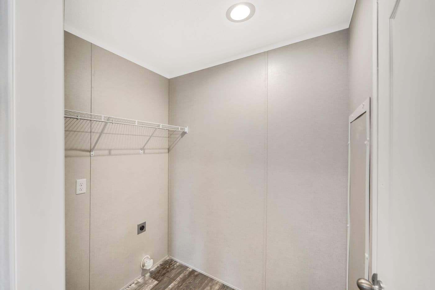The RUBY Utility Room. This Manufactured Mobile Home features 2 bedrooms and 2 baths.