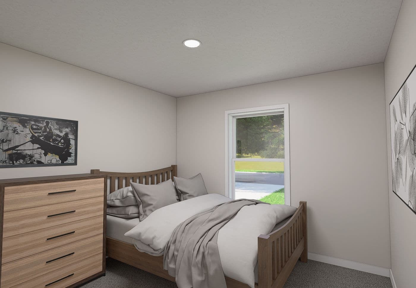 The 5022 IMAGINE Guest Bedroom. This Manufactured Mobile Home features 3 bedrooms and 2 baths.