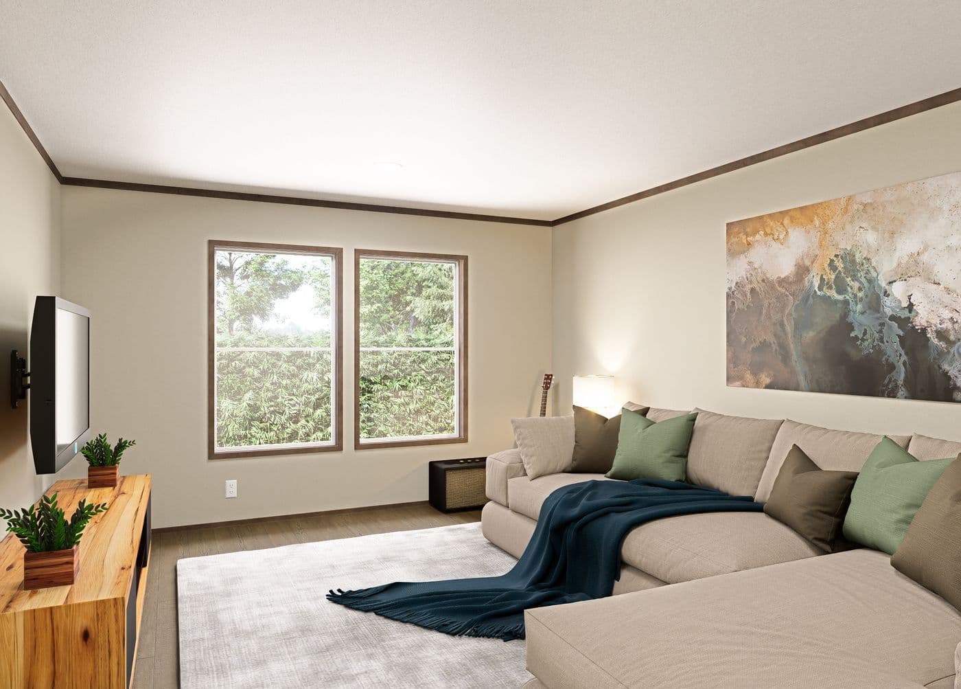 The SEVIER Den. This Manufactured Mobile Home features 4 bedrooms and 3 baths.