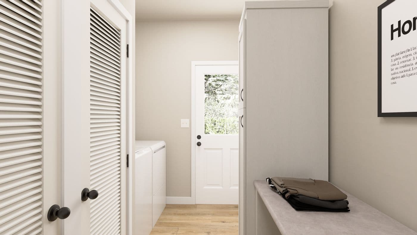The ING764G WEEPING WILLOW GW Utility Room. This Manufactured Mobile Home features 4 bedrooms and 2 baths.