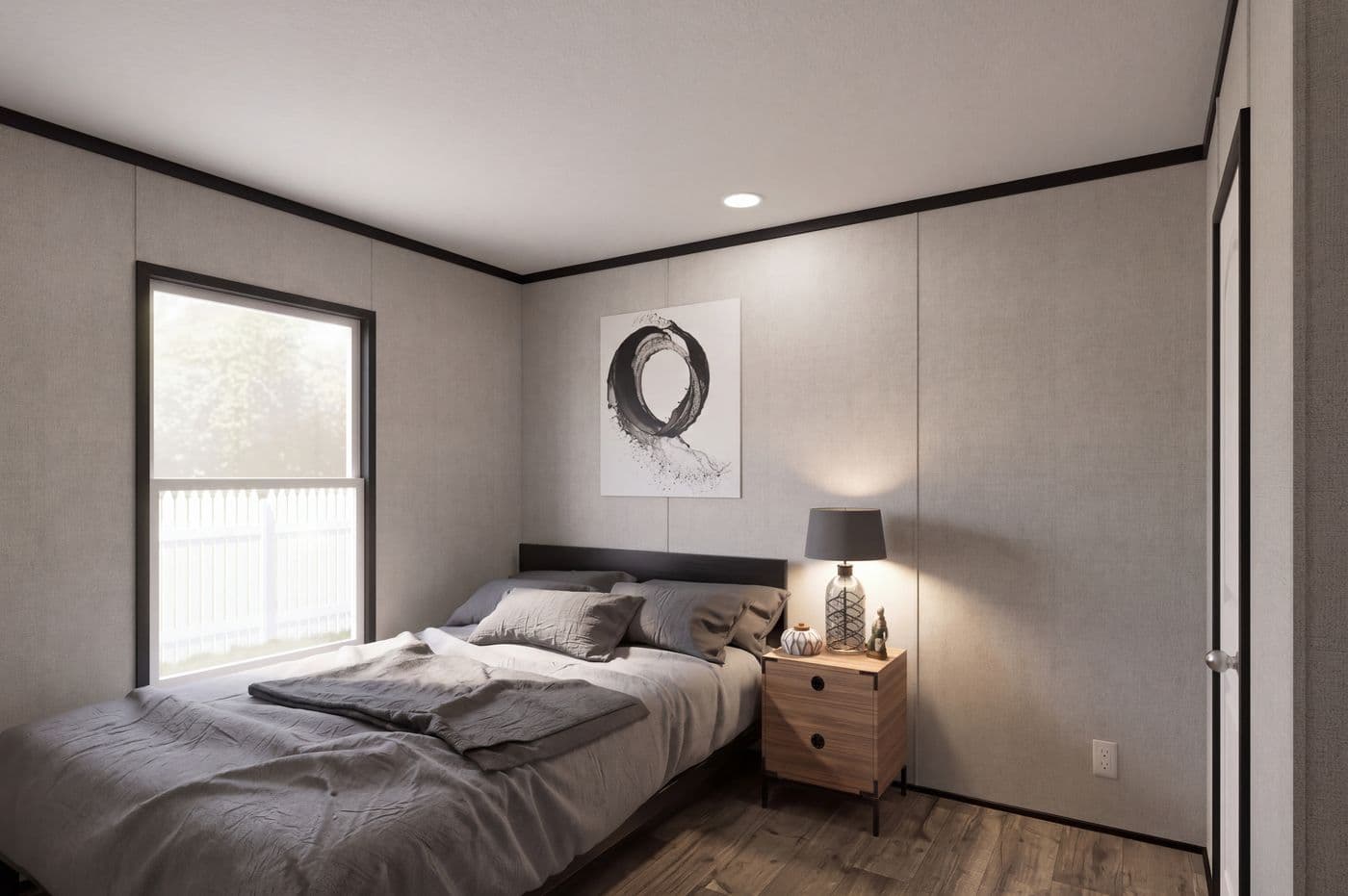 The THE MOUNTAINEER 48 Bedroom. This Manufactured Mobile Home features 3 bedrooms and 2 baths.