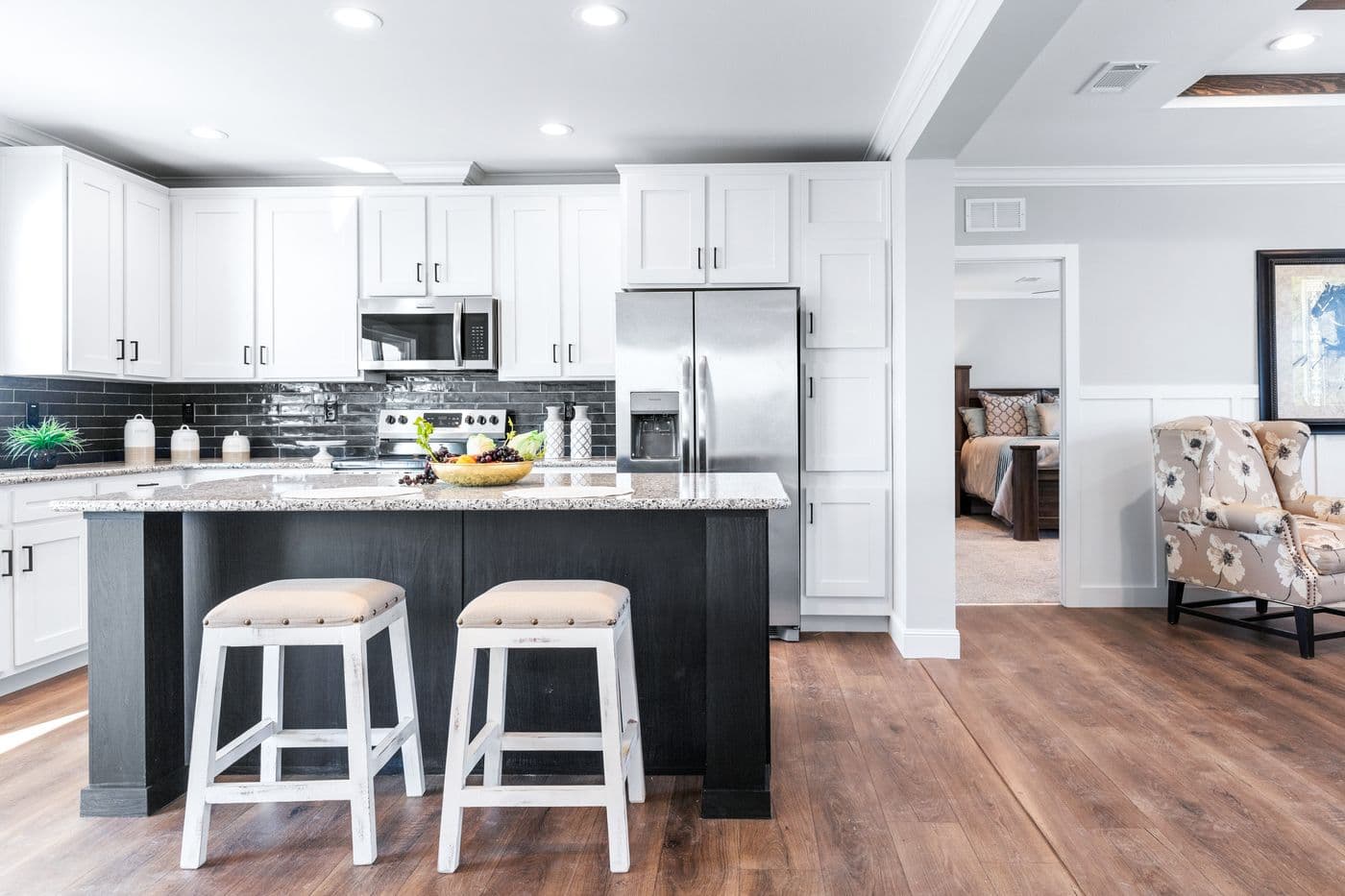 The THE FUJI Kitchen. This Manufactured Mobile Home features 4 bedrooms and 3 baths.