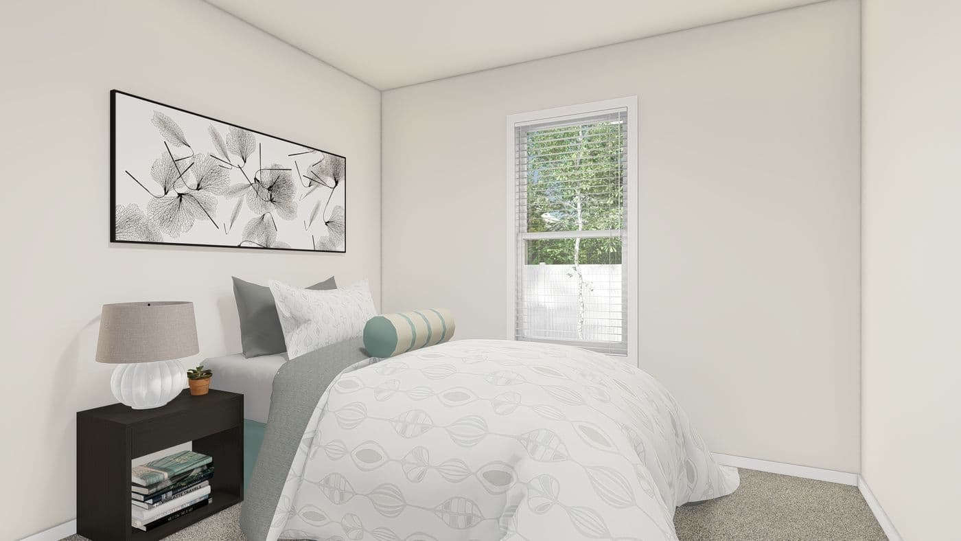 The ING524F WISTERIA GW Bedroom. This Manufactured Mobile Home features 3 bedrooms and 2 baths.