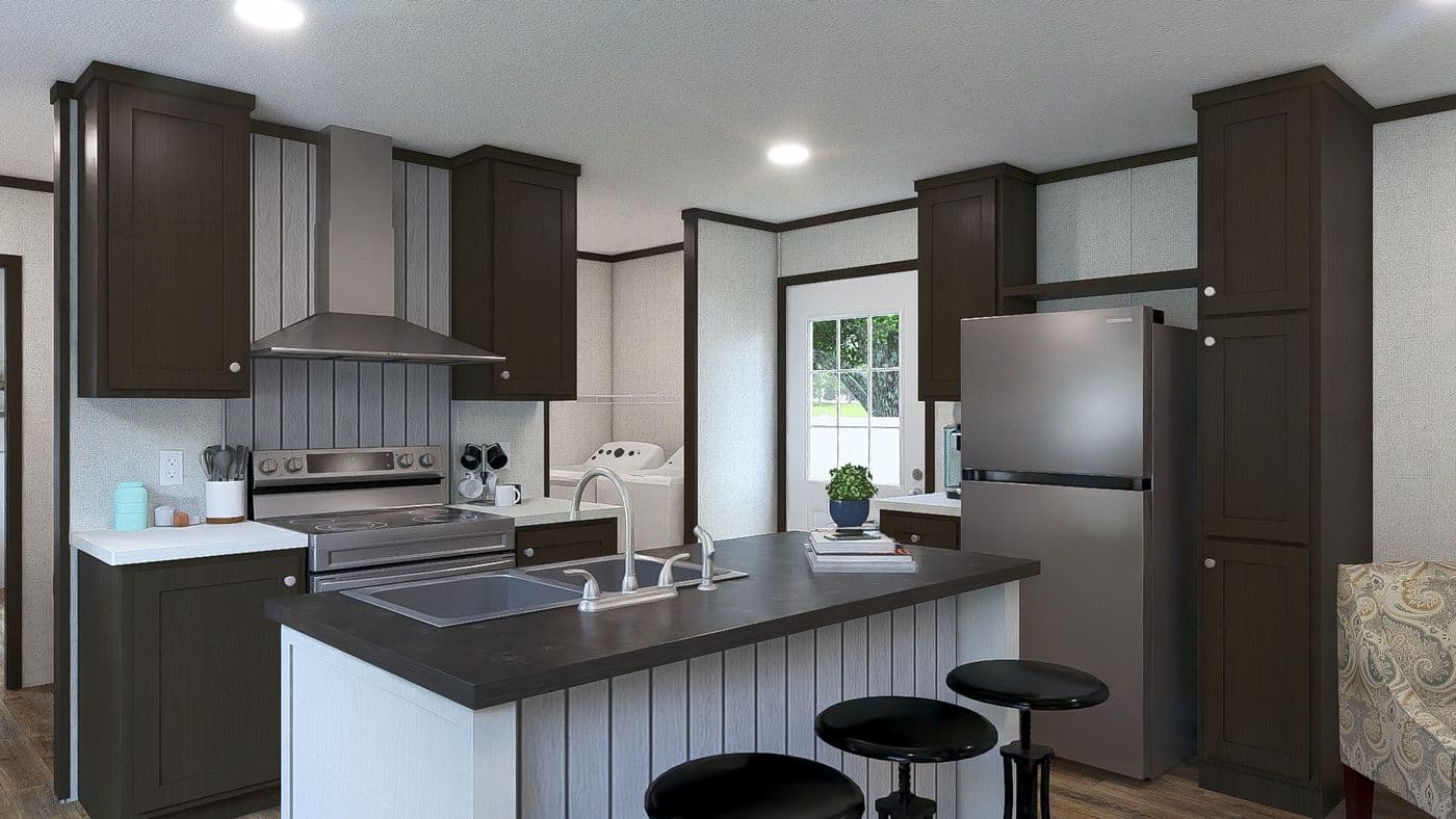 The INTUITION Kitchen. This Manufactured Mobile Home features 3 bedrooms and 2 baths.