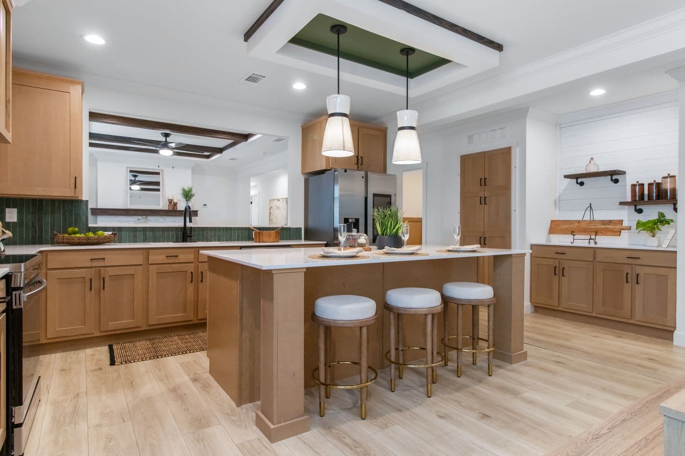 The THE VALENTINO Kitchen. This Manufactured Mobile Home features 4 bedrooms and 2.5 baths.