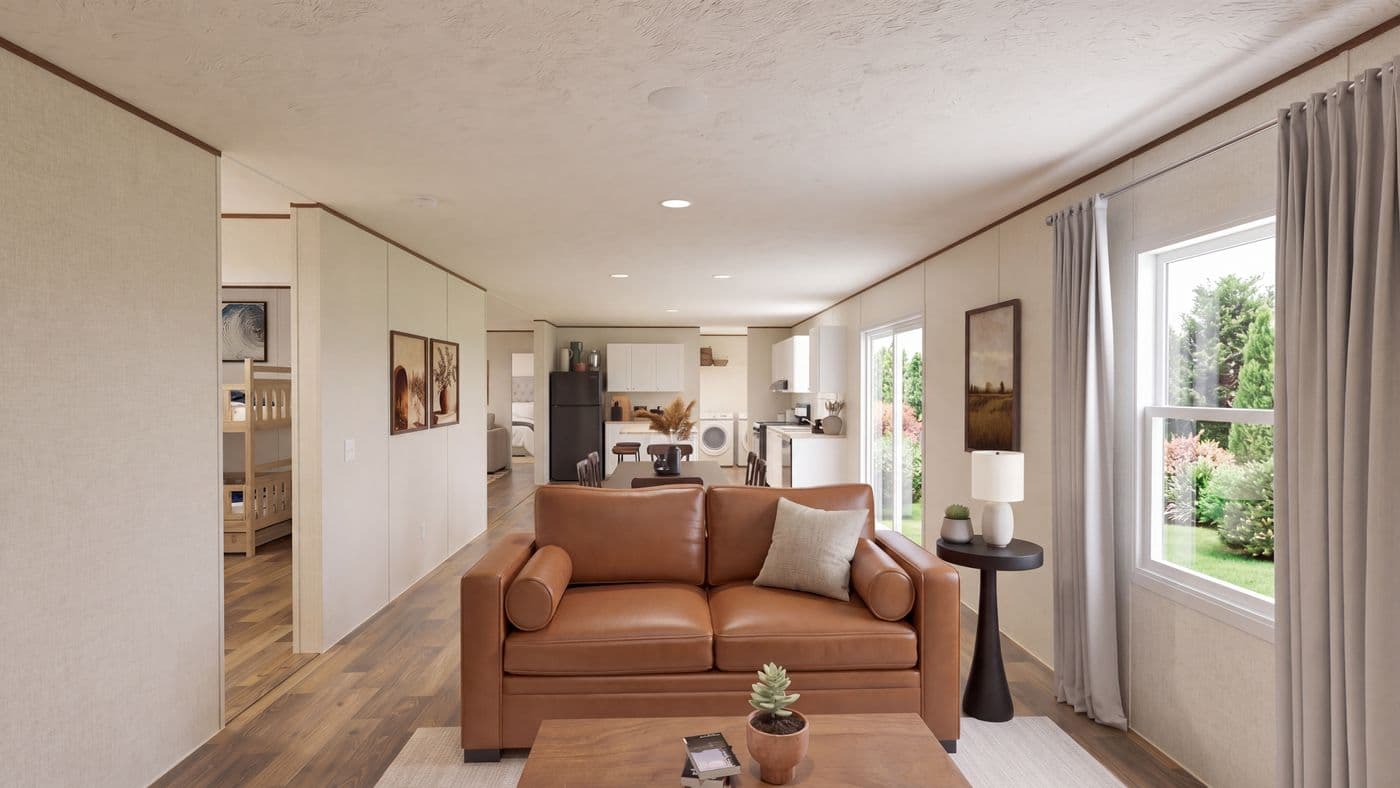 The CEDAR Den. This Manufactured Mobile Home features 3 bedrooms and 2 baths.