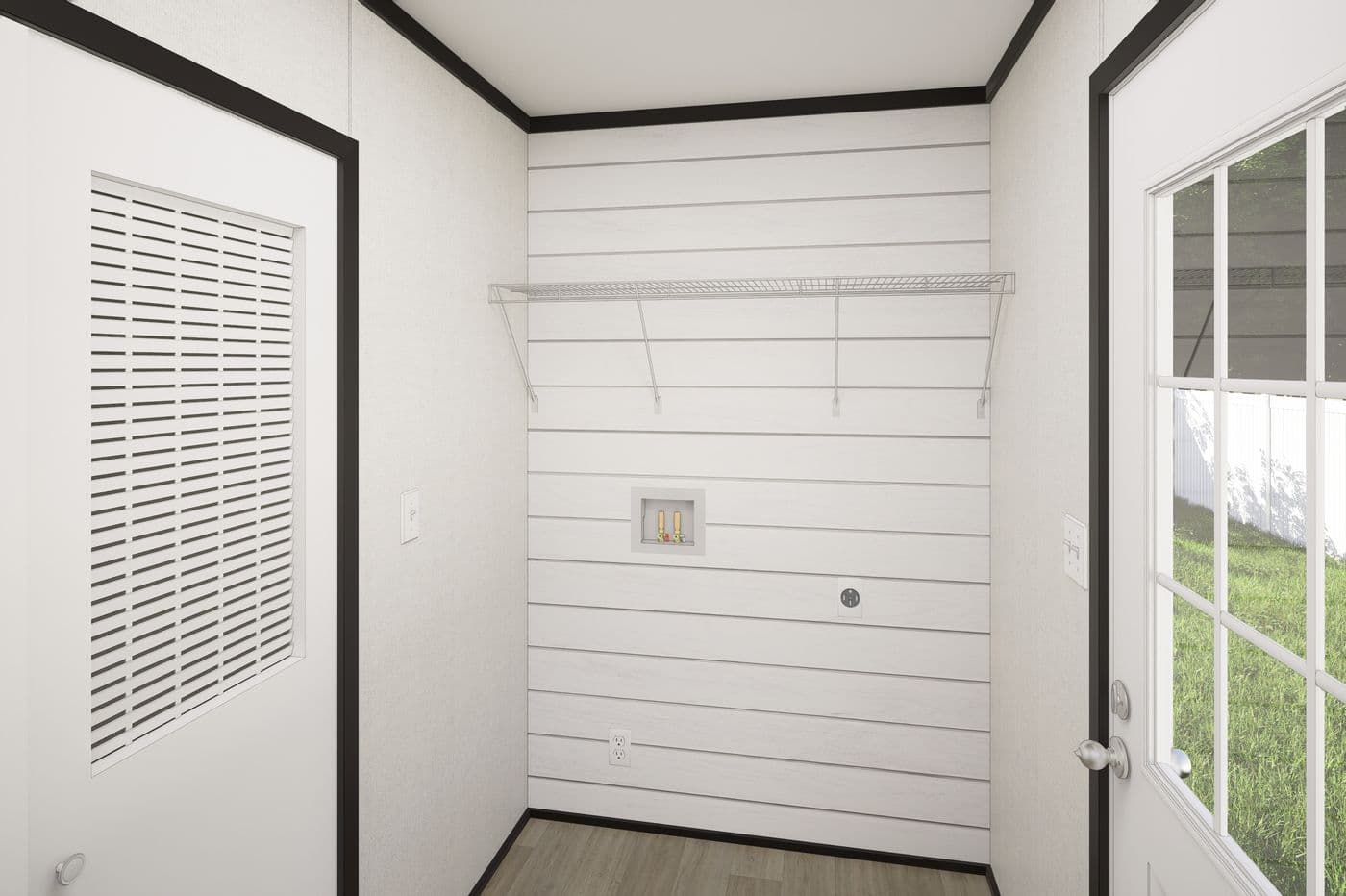 The PLATINUM ANNIVERSARY Exterior. This Manufactured Mobile Home features 3 bedrooms and 2 baths.