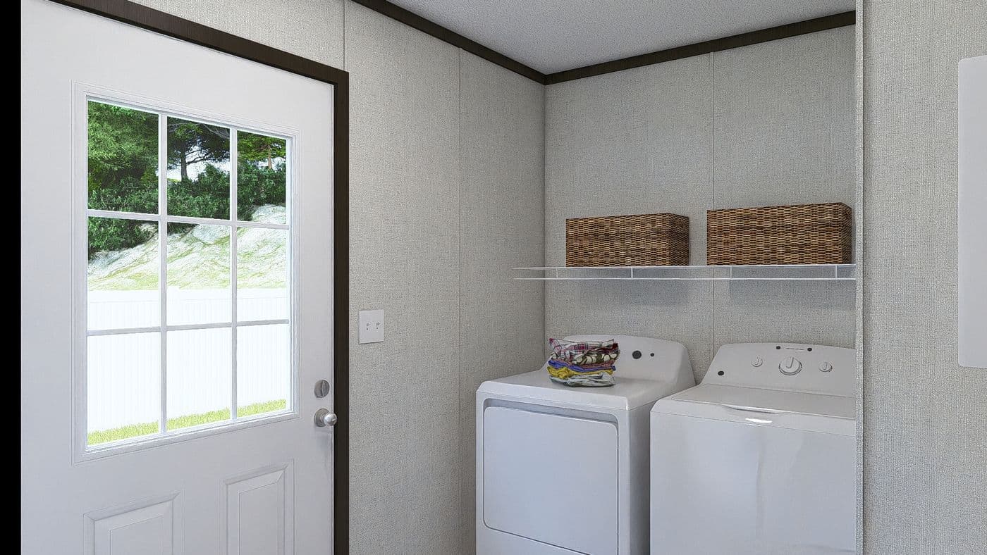 The DESIRE Utility Room. This Manufactured Mobile Home features 3 bedrooms and 2 baths.