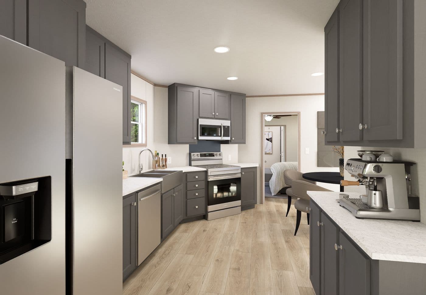 The ULTRA FLEX A-PLUS Kitchen. This Manufactured Mobile Home features 3 bedrooms and 2 baths.