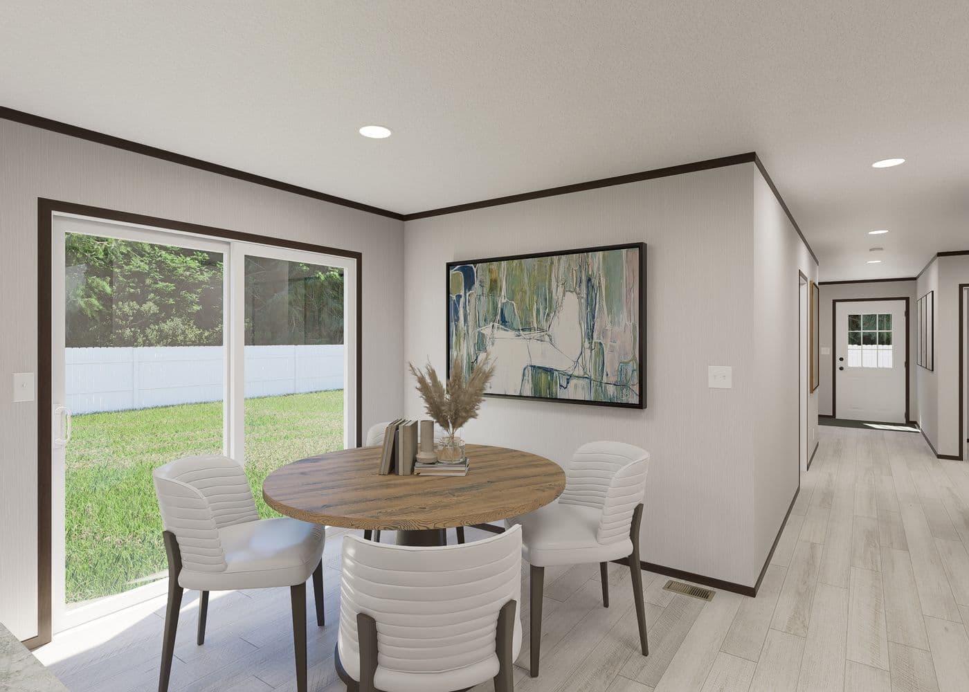 The SAPPHIRE Dining Area. This Manufactured Mobile Home features 4 bedrooms and 2 baths.