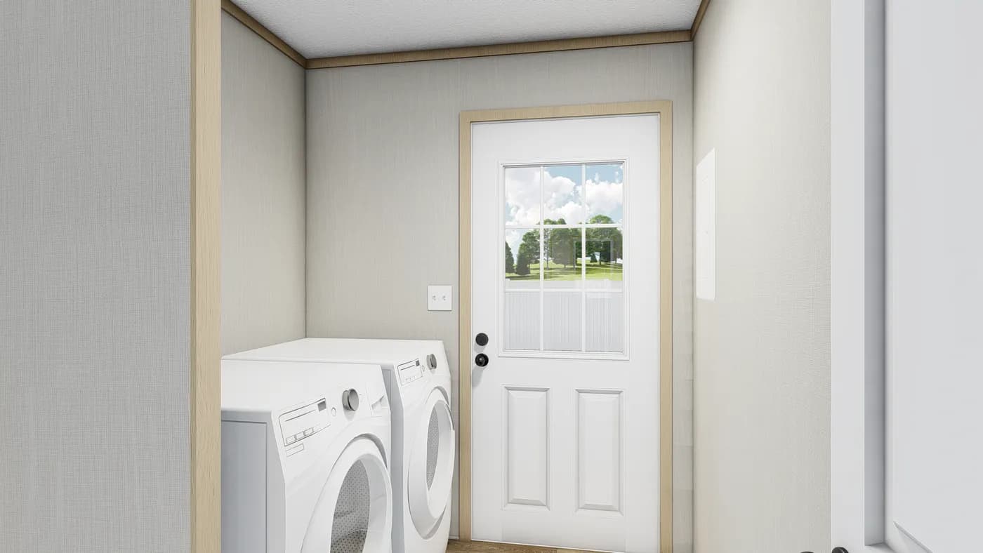 The RICHMOND Utility Room. This Manufactured Mobile Home features 3 bedrooms and 2 baths.
