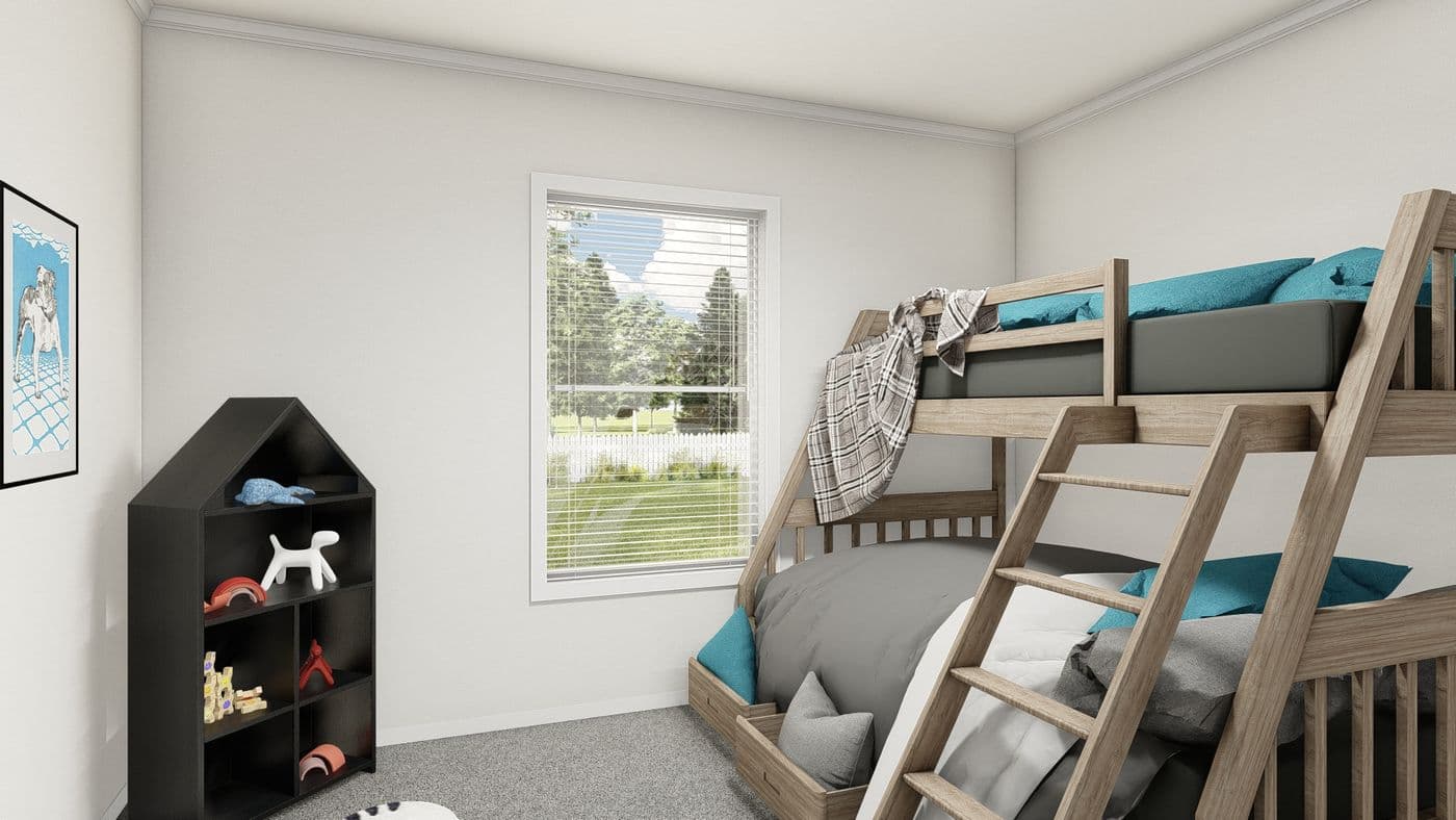 The DRM601F 60' DREAM Bedroom. This Manufactured Mobile Home features 4 bedrooms and 2 baths.