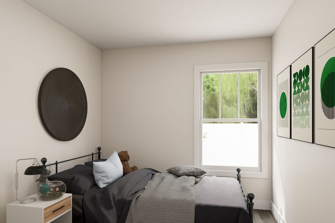 The 7616-SW023 Guest Bedroom. This Manufactured Mobile Home features 3 bedrooms and 2 baths.
