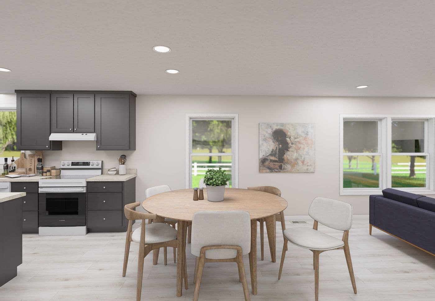 The 5022 IMAGINE Dining Area. This Manufactured Mobile Home features 3 bedrooms and 2 baths.