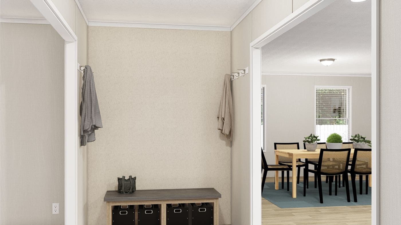 The THE RESERVE 76 Foyer. This Manufactured Mobile Home features 4 bedrooms and 2 baths.