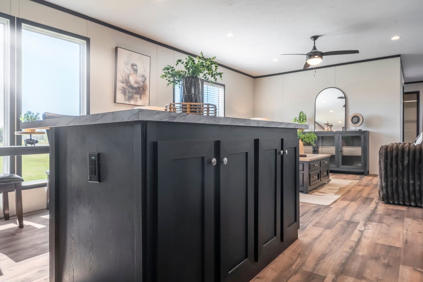 The RAVENWOOD Kitchen. This Manufactured Mobile Home features 3 bedrooms and 2 baths.