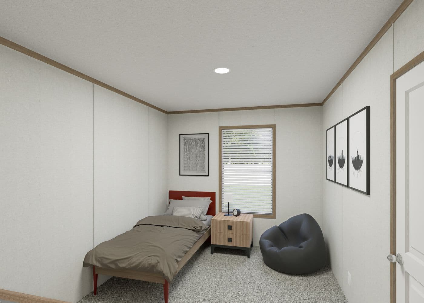 The THE RESERVE 52 Bedroom. This Manufactured Mobile Home features 3 bedrooms and 2 baths.