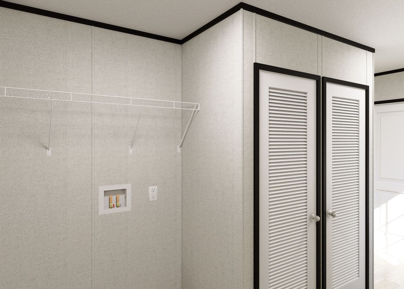 The NORTHSTAR Utility Room. This Manufactured Mobile Home features 3 bedrooms and 2 baths.