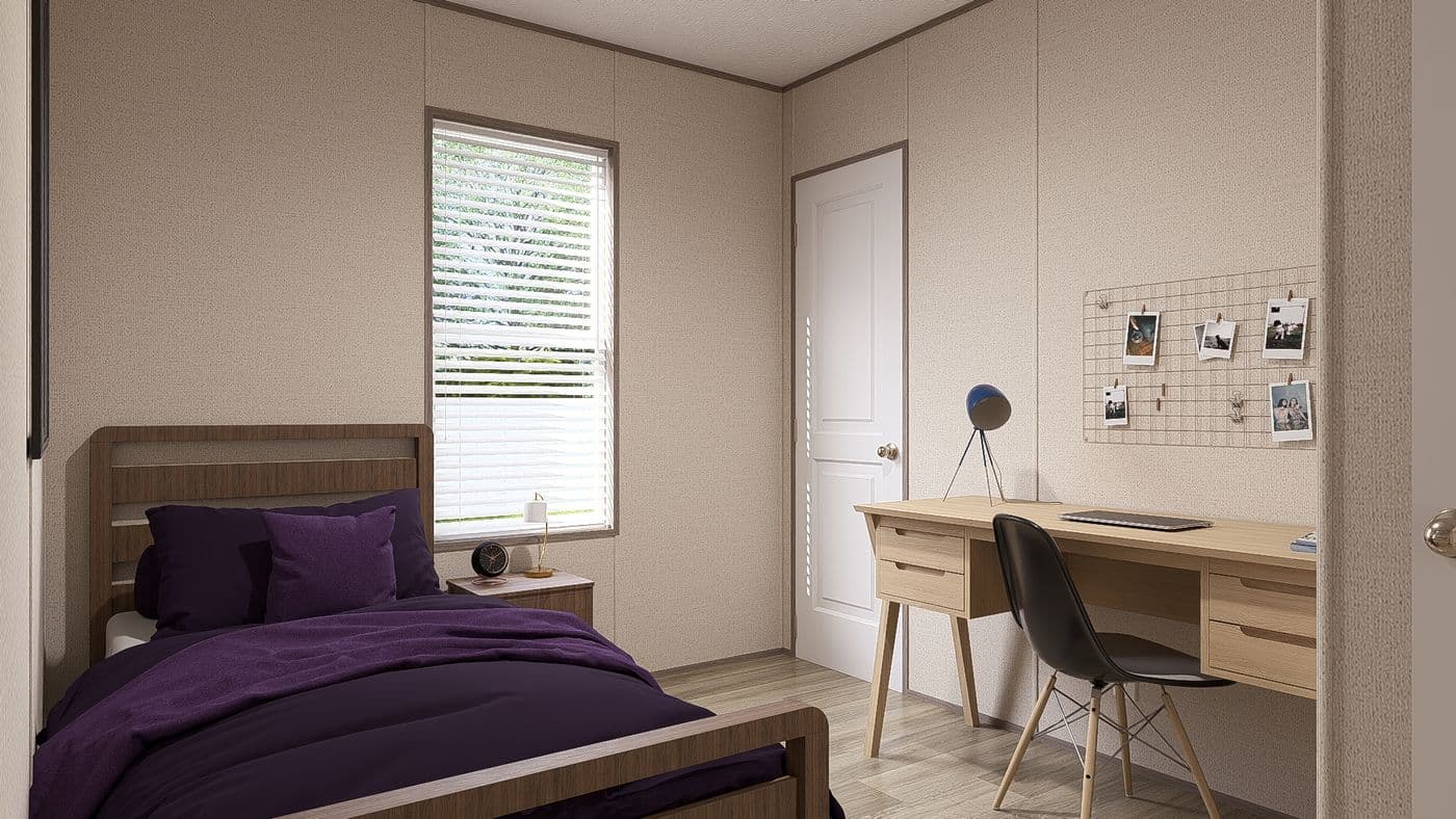 The BLAZER 76 4A Bedroom. This Manufactured Mobile Home features 4 bedrooms and 2 baths.