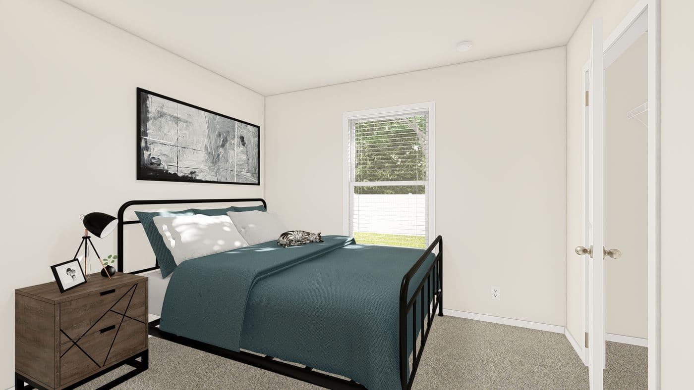 The ING524F WISTERIA GW Bedroom. This Manufactured Mobile Home features 3 bedrooms and 2 baths.