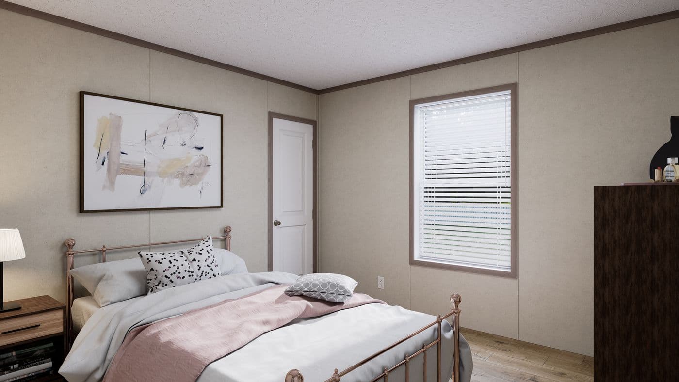 The 5224-CC55 STONEBRIDGE 52 Guest Bedroom. This Manufactured Mobile Home features 3 bedrooms and 2 baths.