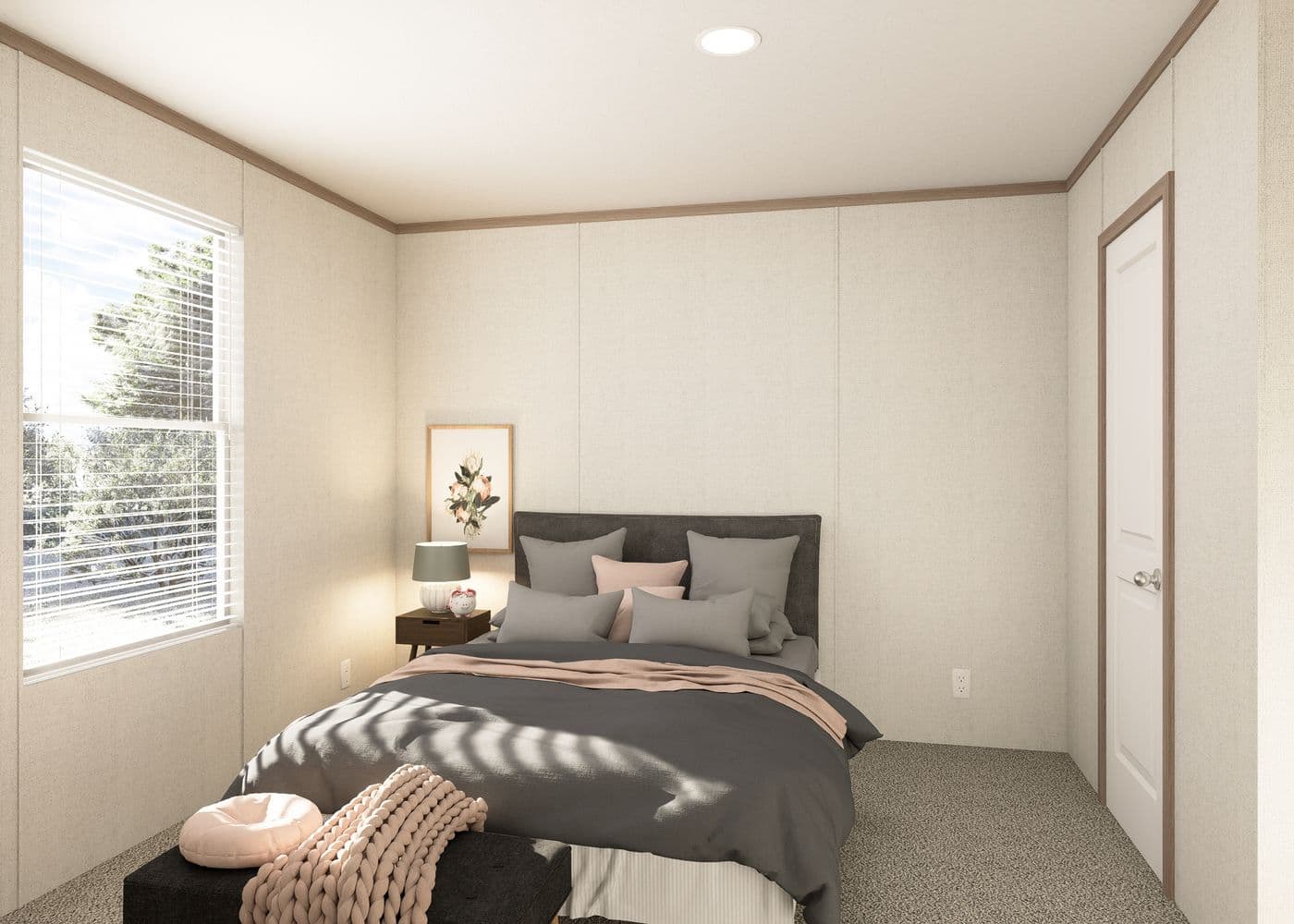 The THE RESERVE 60 Bedroom. This Manufactured Mobile Home features 3 bedrooms and 2 baths.
