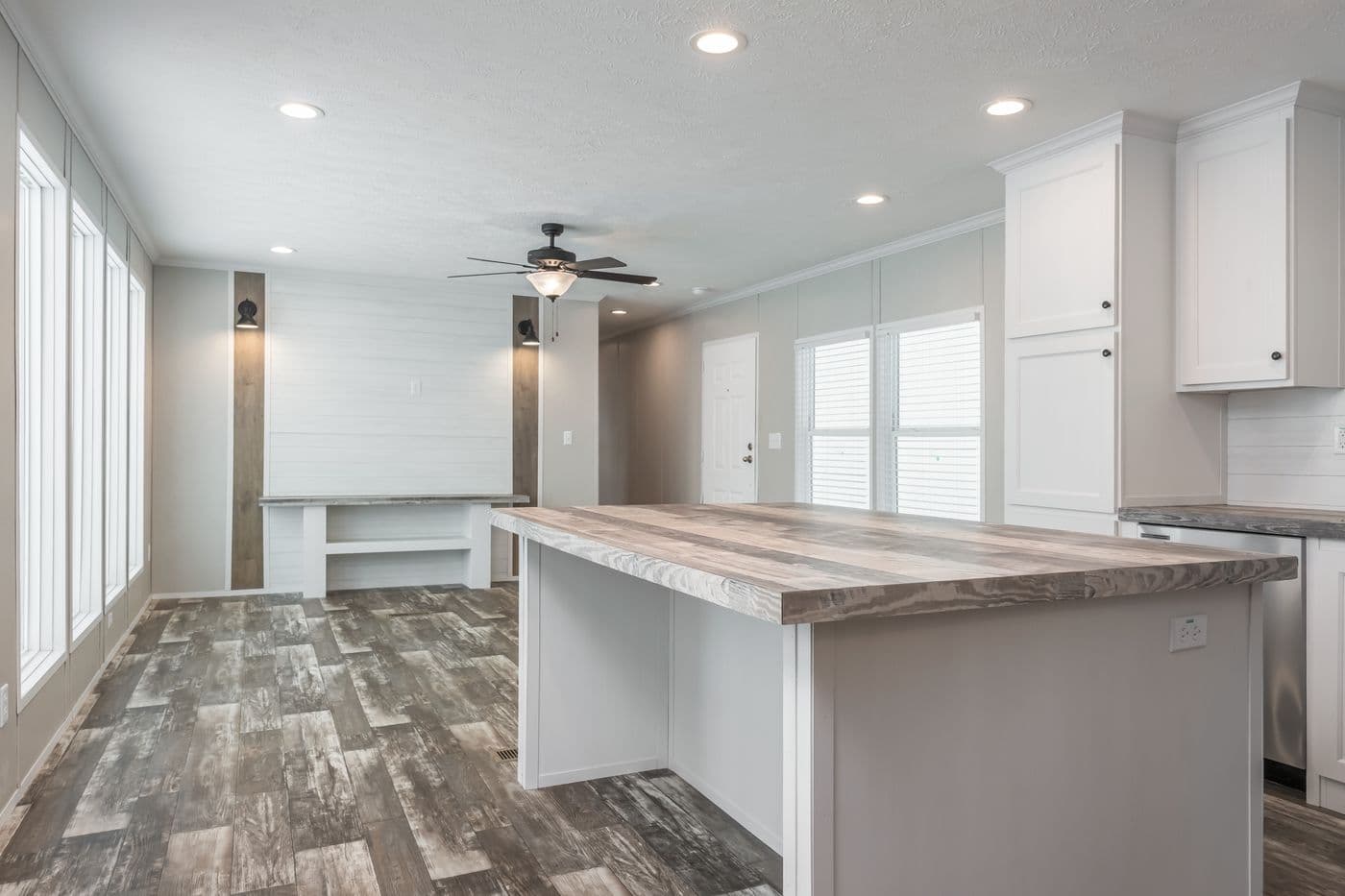 The WILLOW Living Room. This Manufactured Mobile Home features 3 bedrooms and 2 baths.