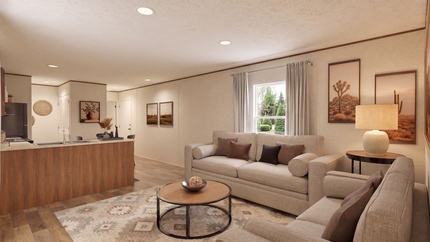 The DOGWOOD Foyer. This Manufactured Mobile Home features 2 bedrooms and 2 baths.