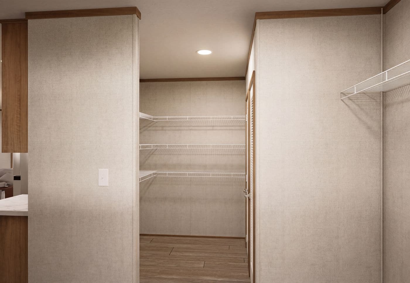 The THE MOUNTAINEER 68 Utility Room. This Manufactured Mobile Home features 4 bedrooms and 2 baths.