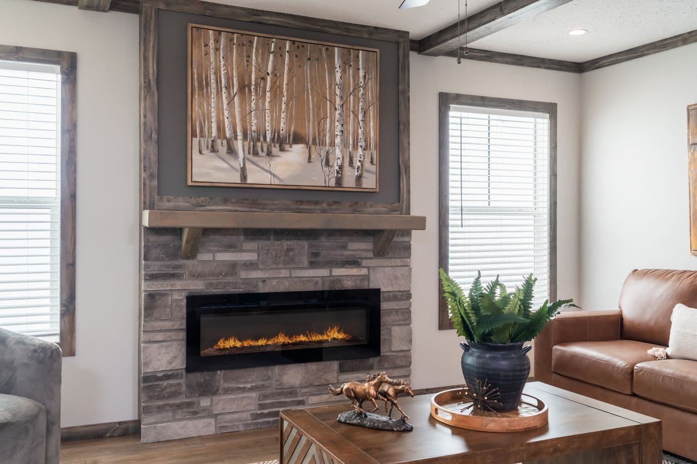 The THE JACKSON Den. This Manufactured Mobile Home features 4 bedrooms and 2 baths.