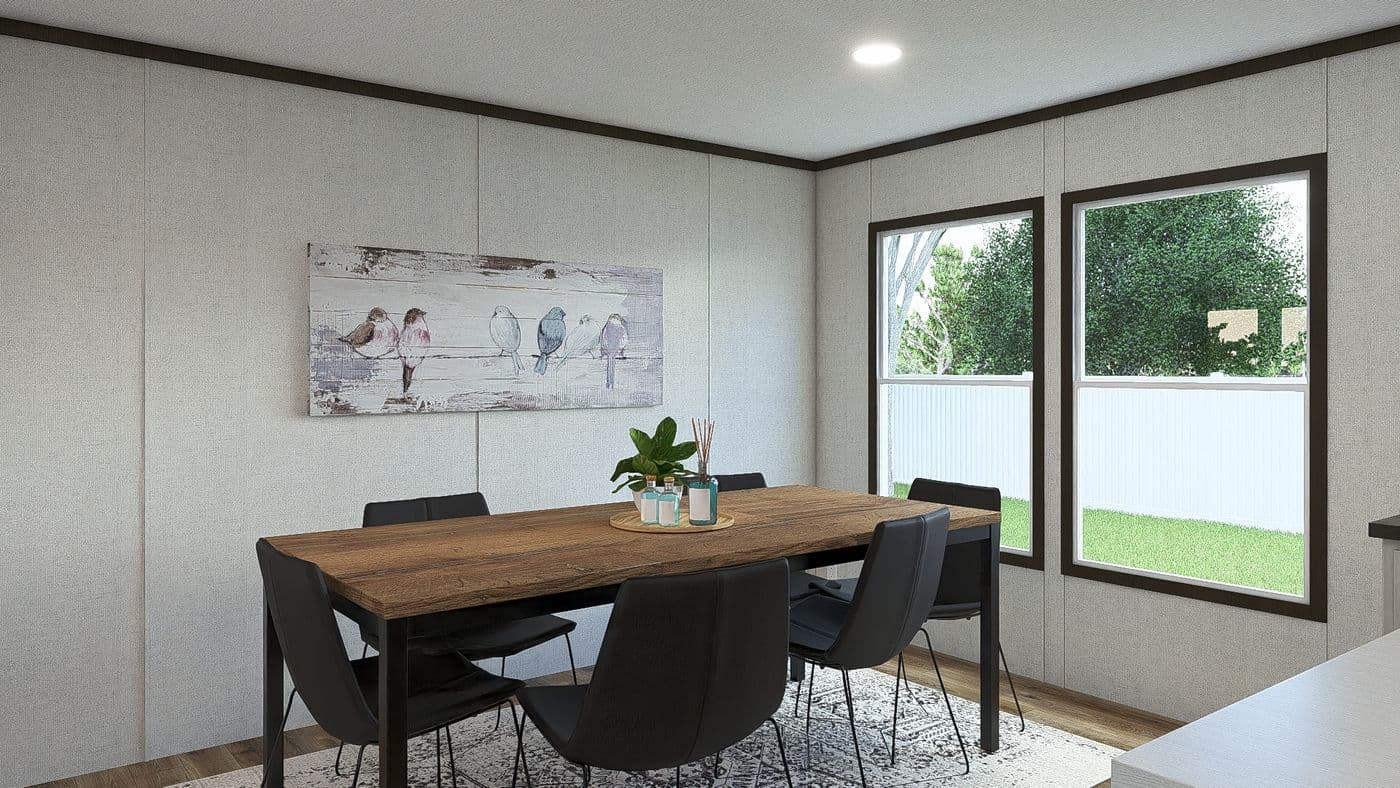 The REVEAL Dining Area. This Manufactured Mobile Home features 3 bedrooms and 2 baths.