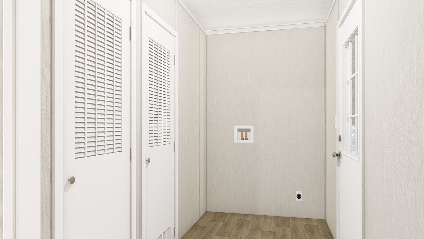 The THE RESERVE 76 Utility Room. This Manufactured Mobile Home features 4 bedrooms and 2 baths.