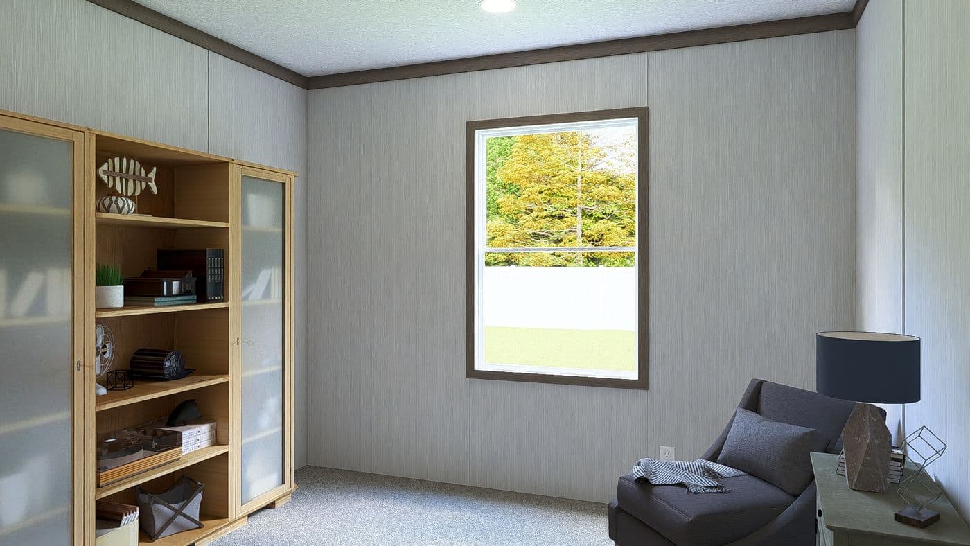 The ULTRA ISLAND BREEZE 56' Bedroom. This Manufactured Mobile Home features 3 bedrooms and 2 baths.