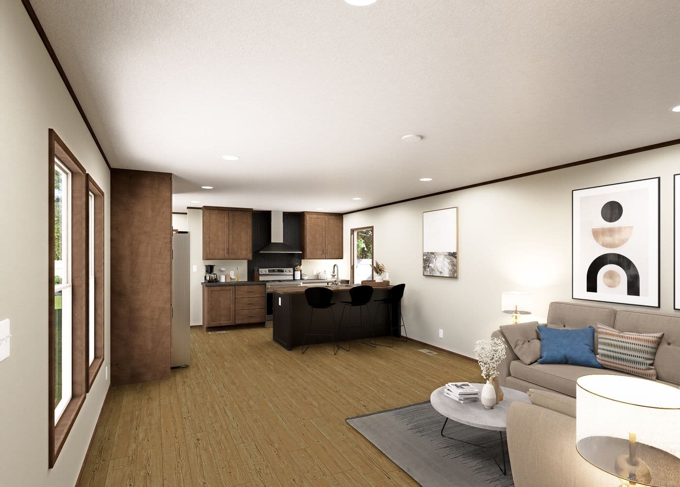 The MAGELLAN Foyer. This Manufactured Mobile Home features 3 bedrooms and 2 baths.
