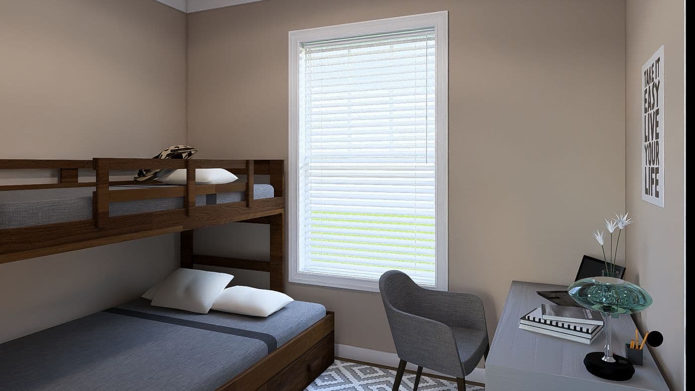 The THE DREAM Bedroom. This Manufactured Mobile Home features 3 bedrooms and 2 baths.