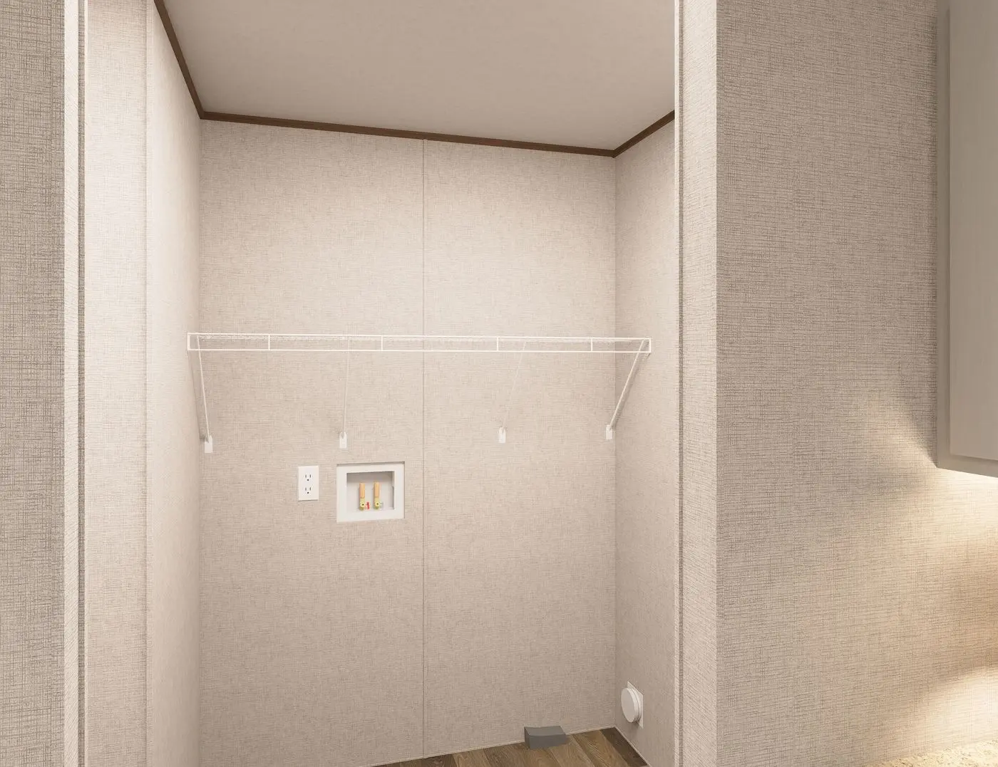 The OAK Utility Room. This Manufactured Mobile Home features 4 bedrooms and 2 baths.