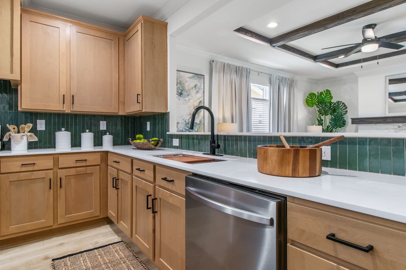 The THE VALENTINO Kitchen. This Manufactured Mobile Home features 4 bedrooms and 2.5 baths.
