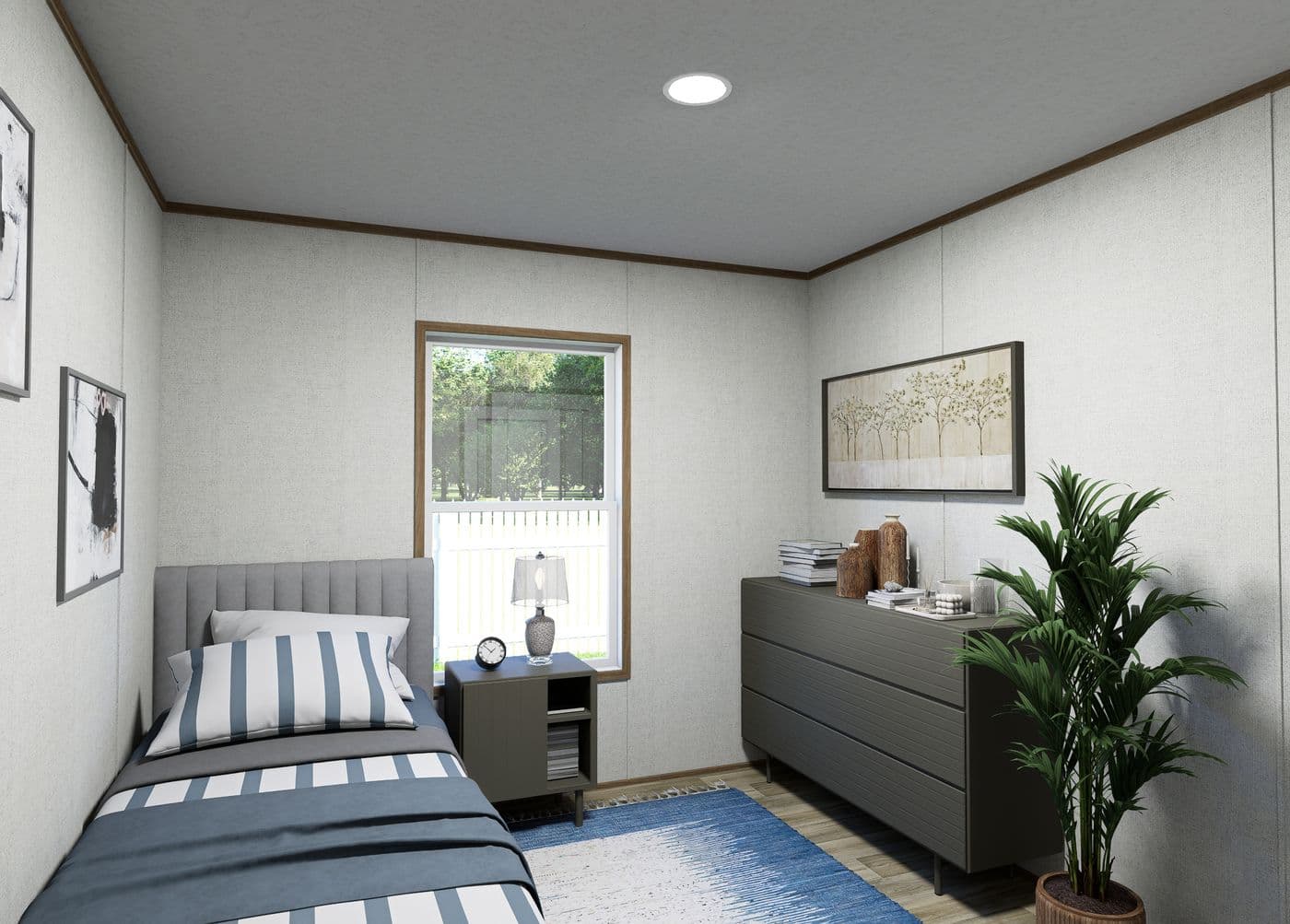 The VISTA 28X48 Guest Bedroom. This Manufactured Mobile Home features 3 bedrooms and 2 baths.
