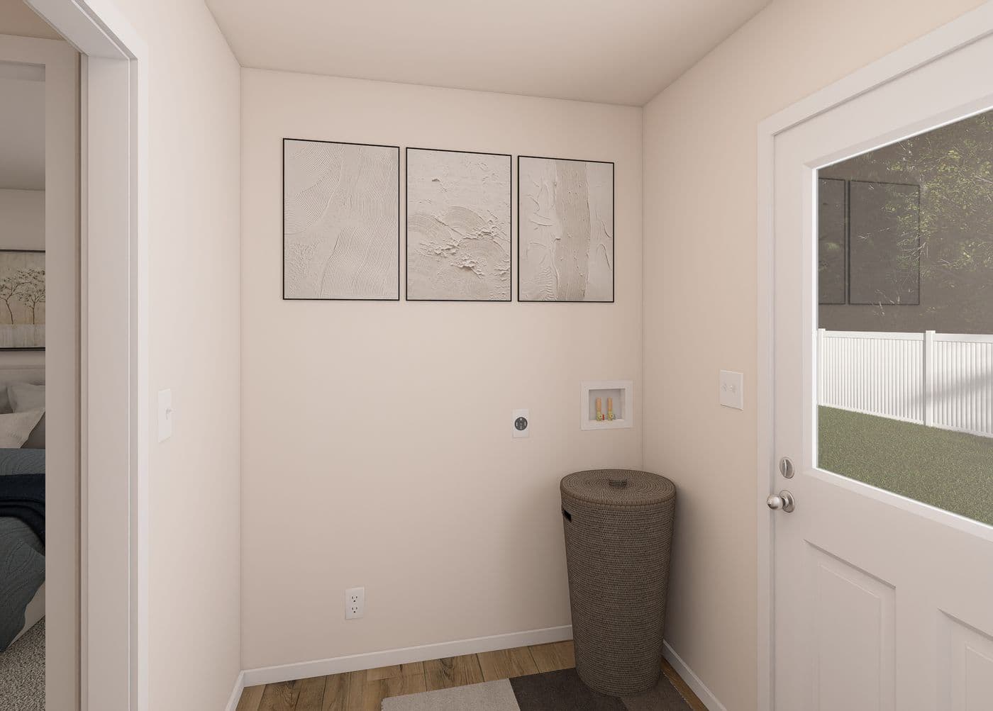 The DRM402P 2040' DREAM Utility Room. This Manufactured Mobile Home features 2 bedrooms and 2 baths.