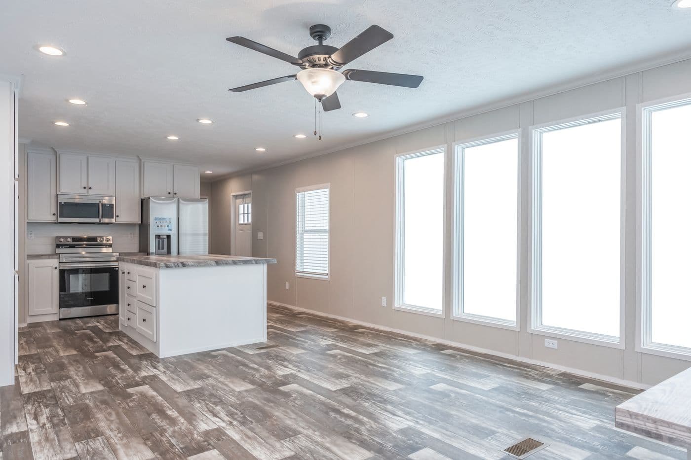 The WILLOW Kitchen. This Manufactured Mobile Home features 3 bedrooms and 2 baths.