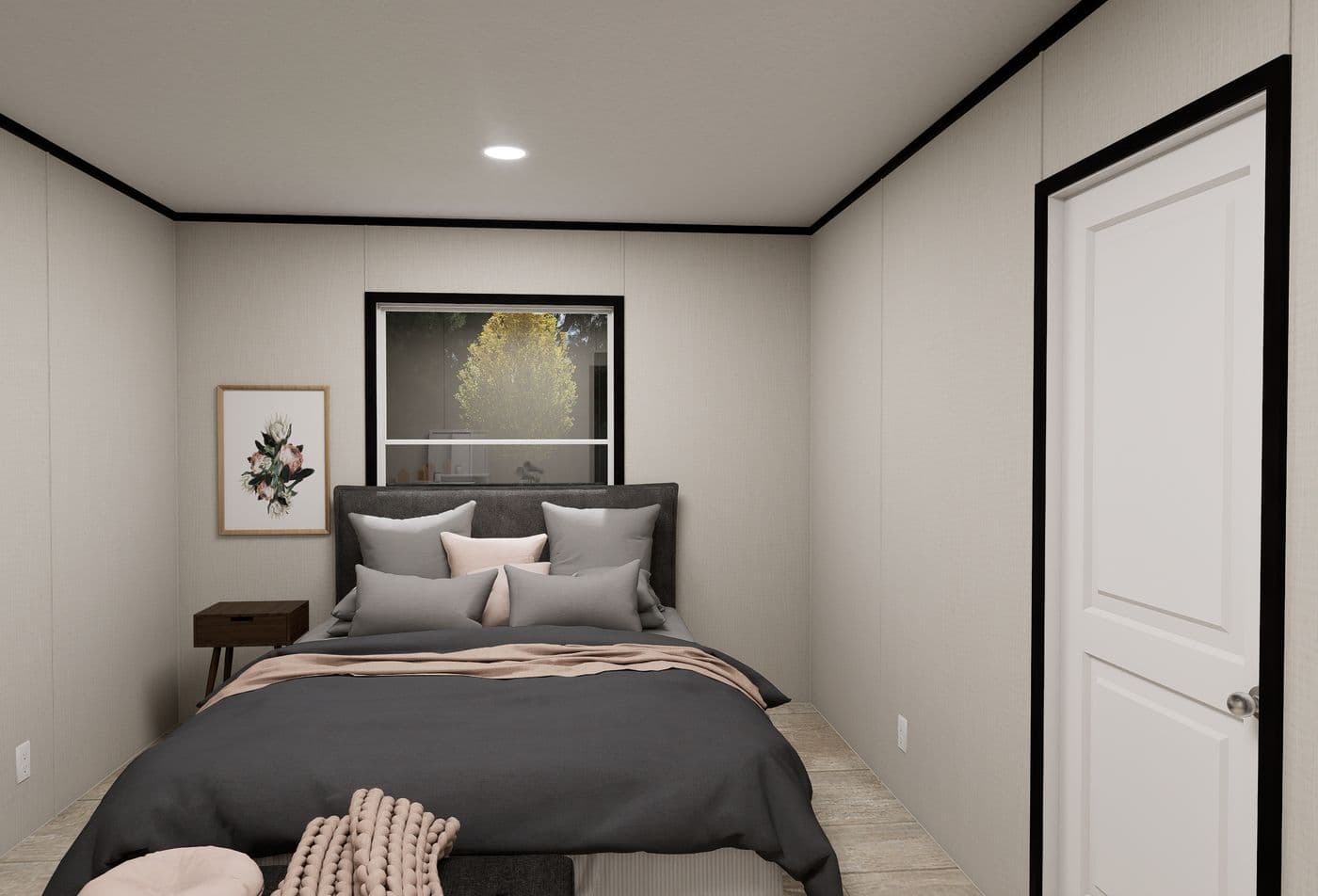 The ULTRA FLEX JEWEL GRANDE Bedroom. This Manufactured Mobile Home features 4 bedrooms and 2 baths.