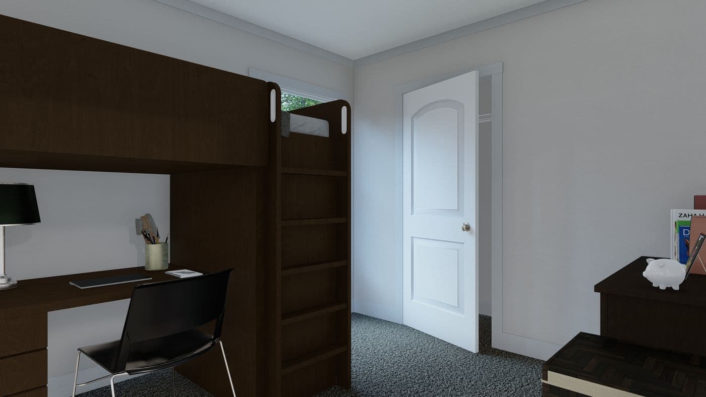 The SWEET DREAMS Guest Bedroom. This Manufactured Mobile Home features 3 bedrooms and 2 baths.
